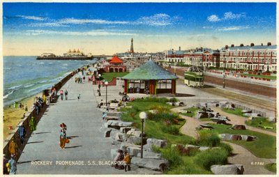Rockery Promenade, Blackpool, Lancashire, c1940 od Unbekannt