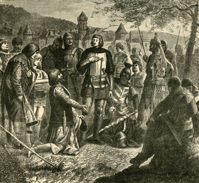 Rodolph Habsburský dostává zprávy o svém zvolení panovníkem Německa 1273, 1890. od Unbekannt