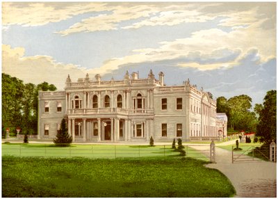 Rolleston Hall, Staffordshire, domov Baroneta Mosleyho, c1880 od Unbekannt