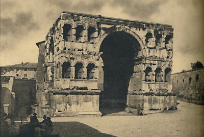 Roma - Oblouk Januse Quadrifronse ve Forum Boarium, 1910 od Unbekannt