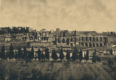 Roma - Velké pozůstatky spodní stavby paláce Septimia Severa, 1910. od Unbekannt