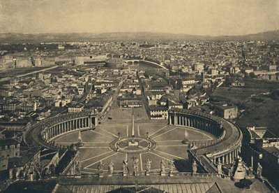 Řím - Panoramatický pohled z kopule sv. Petra, 1910 od Unbekannt