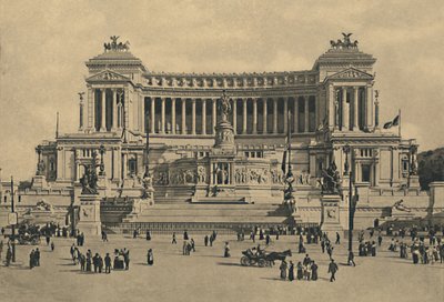 Řím - Piazza di Venezia. Památník Victor Emmanuel II, 1910. od Unbekannt