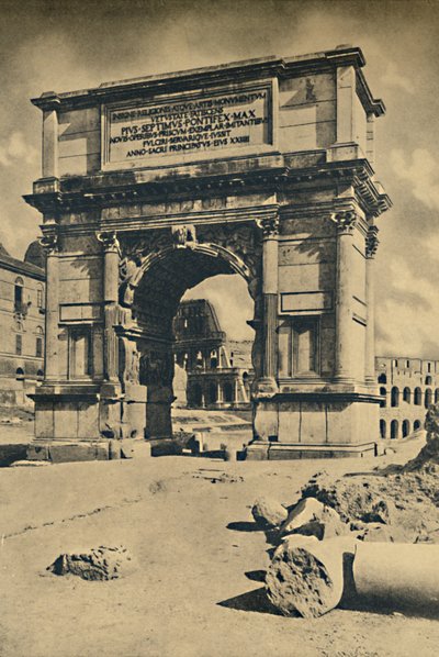 Roma – Forum Romanum – Titův oblouk, 1910. od Unbekannt