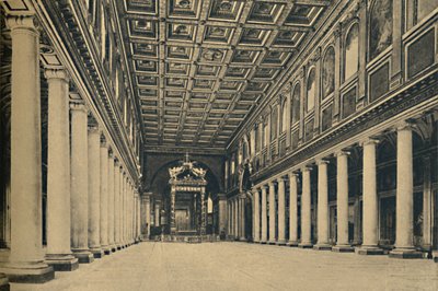 Řím - S. Maria Maggiore. Hlavní loď,, 1910. od Unbekannt