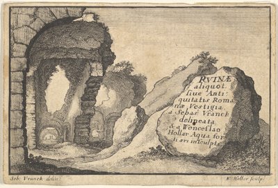 Roman Ruins, druhá verze titulního listu, ca. 1650. od Unbekannt