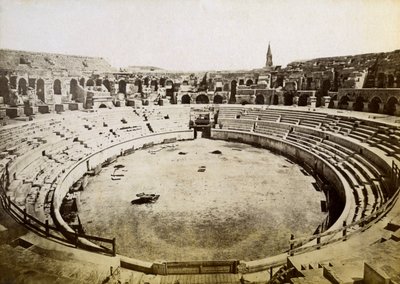 Římský amfiteátr, Nimes, Francie, konec 19. nebo začátek 20. století od Unbekannt