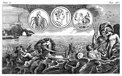 Římský bůh Neptun, 18. století od Unbekannt