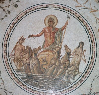 Římská mozaika triumfu Neptuna, 2. století od Unbekannt