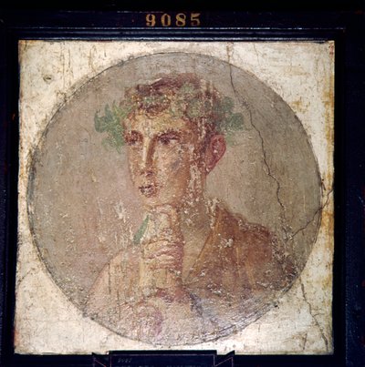 Římský portrét mladého muže z Pompejí, 1. století. od Unbekannt