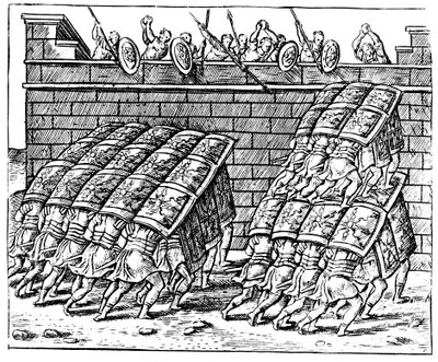 Římští vojáci útočící na pevnost, 1605 od Unbekannt