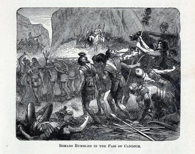 Římané pokořeni v průsmyku Caudium, 1882 od Unbekannt