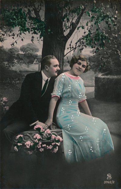 Romantická pohlednice, c1910 od Unbekannt
