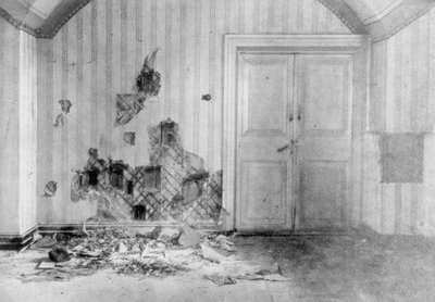 Místnost, kde byl popraven car Nicholas II a jeho rodina, Jekatěrinburg, Rusko, 17. července 1918 od Unbekannt