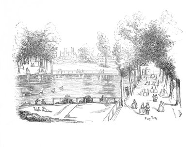 Rosamonds Pond v roce 1740, c1870 od Unbekannt