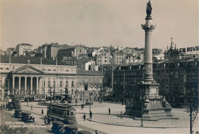 Náměstí Rossio, Lisabon, Portugalsko, 1936 od Unbekannt
