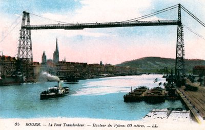 Rouen, Přepravní most, Přepravní most, 20. století od Unbekannt