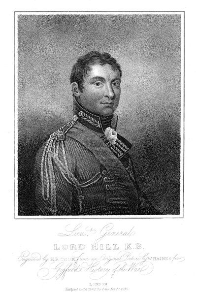 Rowland Hill, 1. Viscount Hill, anglický voják, 1815 od Unbekannt