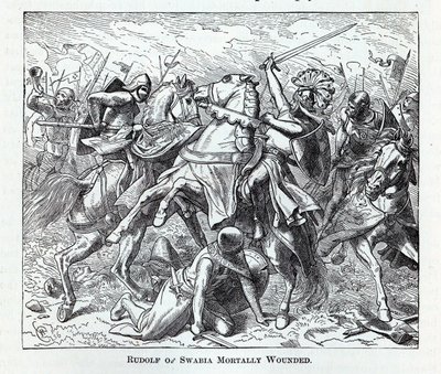Rudolf Švábský smrtelně zraněn, 1882 od Unbekannt