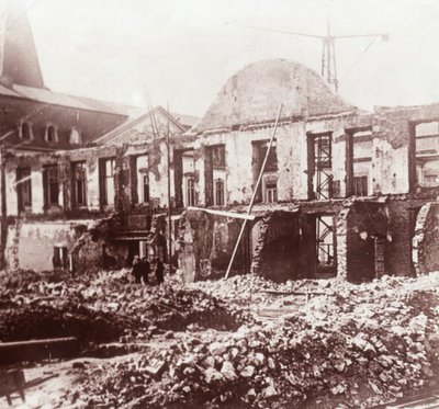 Ruiny, Louvain, Belgie, c1914-c1918 od Unbekannt