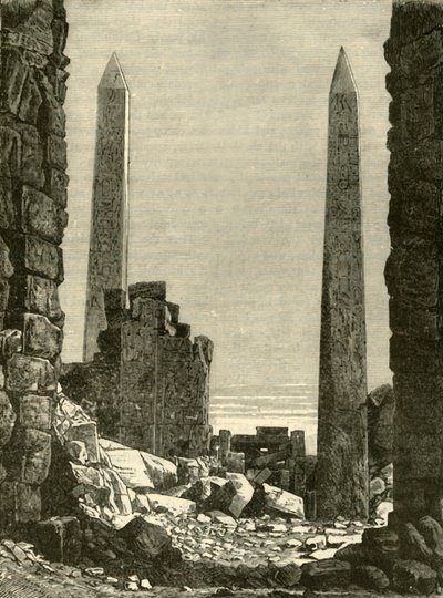 Ruiny v Karnaku, 1890. od Unbekannt