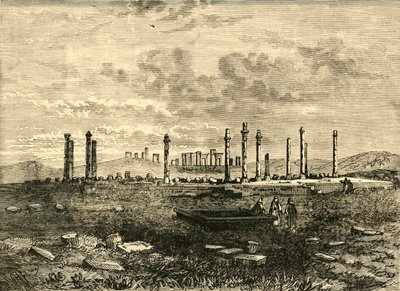 Ruiny v Persepolis, 1890. od Unbekannt