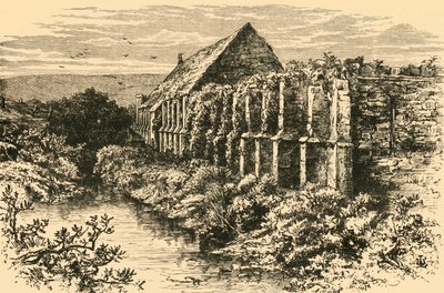 Ruins of Barn, Abbotsbury Abbey, 1898. od Unbekannt