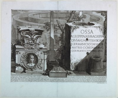 Ruiny mauzolea Octaviana Augusta, Le Antichita Romane II od Unbekannt
