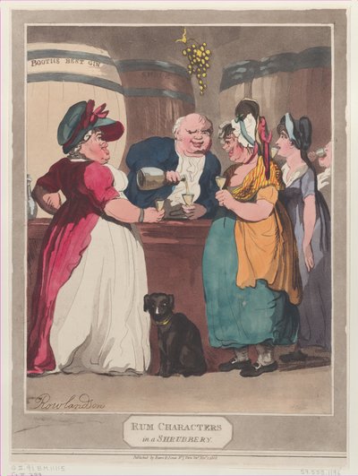 Rumové postavičky v křoví, 1. listopadu 1808, 1. listopadu 1808. od Unbekannt