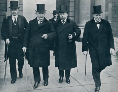 Ruský ministr financí v Anglii: M. Bark na cestě do Dolní sněmovny, 1914 od Unbekannt