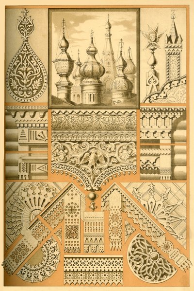 Ruský architektonický ornament a řezbářství, 1898. od Unbekannt