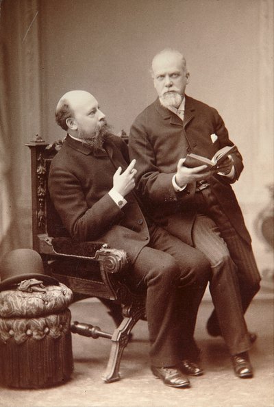 Ruský umělec Pavel Shukovsky a historik Alexander Onegin, Weimar, Německo, konec 19. století. od Unbekannt