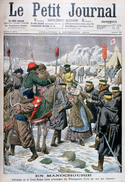 Ruská zdravotní sestra zajatá Mandžuy a předána Japoncům, Mandžusko, 1904 od Unbekannt