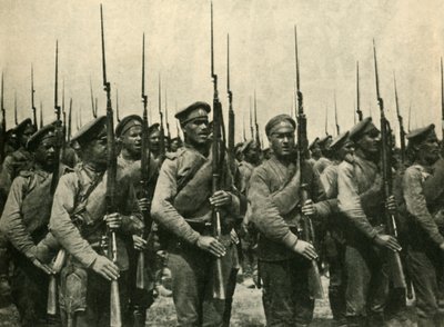 Ruští vojáci, první světová válka, 1914, c1920. od Unbekannt