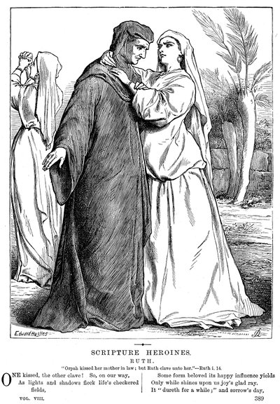 Ruth objímající svou tchyni, 1873 od Unbekannt