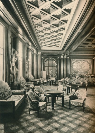 S. S. Ile de France, Grand Salon, c1927 od Unbekannt