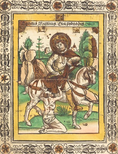 Svatý Martin a žebrák, c. 1490. od Unbekannt