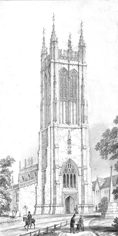 Saint Peters Church, Evercreech, Somerset, c1850 od Unbekannt