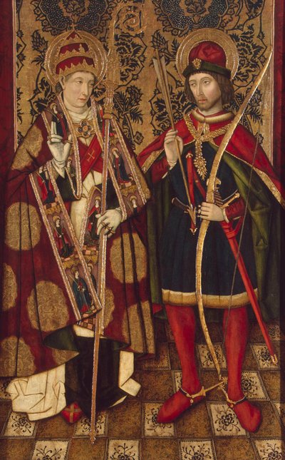 Svatí Fabián a Šebestián, 1475-1499 od Unbekannt