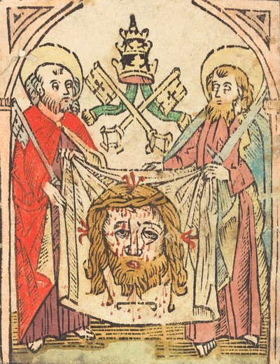 Svatí Petr a Pavel se Sudarium, v roce 1475 nebo později. od Unbekannt