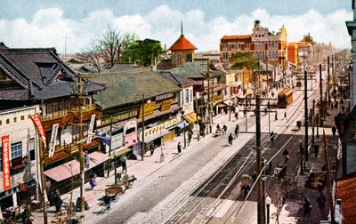 Sakaemachi St Reet, Nagoya, Japonsko, 20. linie ry od Unbekannt