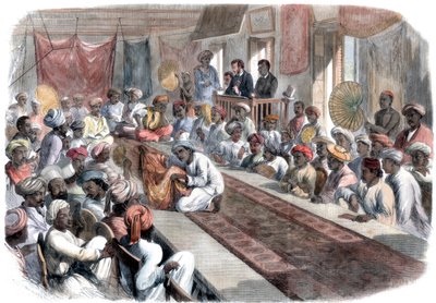 Prodej cenných vládních dárků a drahokamů Lucknow v Kalkatě, 1860 od Unbekannt