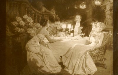 Salon 1910. Ludovic Alleaume Po večeři, 1910. od Unbekannt