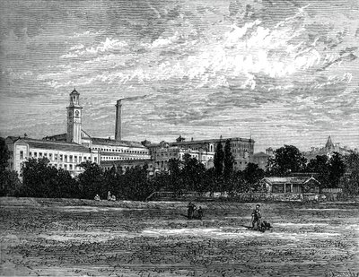Saltaire Works, c1880 od Unbekannt