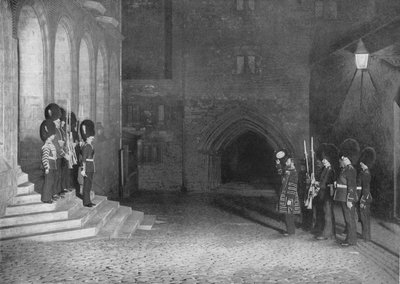 Saluting the Kings keys v Tower of London, c1903 1903 od Unbekannt