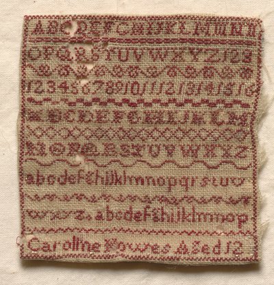 Vzorník, 1800s. od Unbekannt