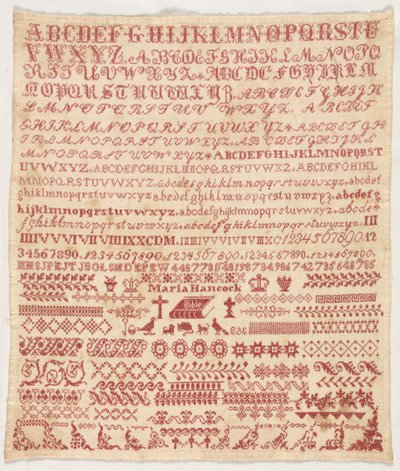 Vzorník, 1800s. od Unbekannt