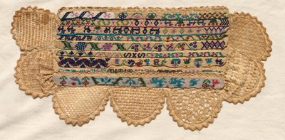 Fragment vzorníku, 1800s. od Unbekannt