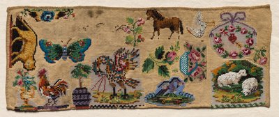 Fragment vzorníku, 1800s. od Unbekannt
