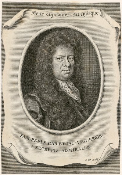 Samuel Pepys, anglický úředník pro akty námořní rady a deník, 1666. od Unbekannt